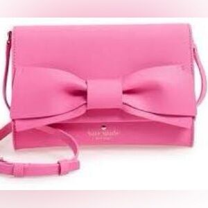Kate Spade Vibrant Pink Crossbody Bag with Bow